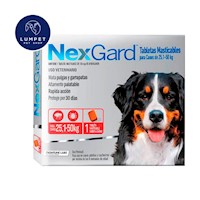 Nexgard 25,1 - 50 kg 136 mg X1 Tableta