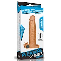 Funda Vibrador Pene 19cm Lovetoy Alargador 5cm Estimulador Vibrador