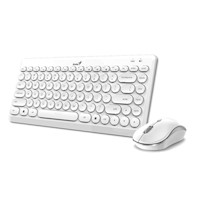 TECLADO GENIUS + MOUSE LUXEMATE Q8000 TKL WIRELESS USB MULTIMEDIA SP WHITE