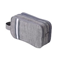 Makeway - Bolso neceser portátil de maquillaje para mujer - Gris