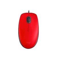 Mouse Logitech Optico Silencioso M110 Rojo