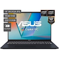 Laptop ASUS Vivobook 16 AMD Ryzen AI 7 350 512GB SSD 16GB RAM