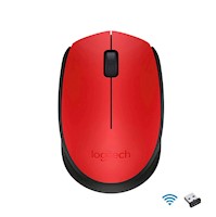 Mouse Logitech Inalambrico M170 Rojo