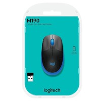 Mouse Logitech M190 Inalambrico Ergonómico USB - AZUL