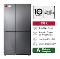 Refrigeradora LG Side by Side No Frost GS66BPM