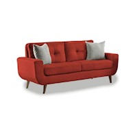 Sofá de 2 Cuerpos Modelo Mango rojo