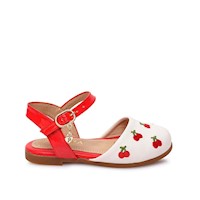 Sandalia D'Orsay Casual MADIS-2608 Rojo/Blanco Piazza Kids