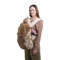 Cobertor para Mochila Portabebé Impermeable  - Color Beige