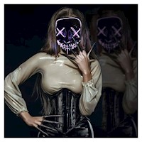 Máscara De La Purga Halloween Terror LED