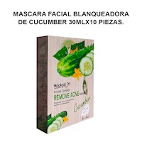 Mascara Facial Blanqueadora de Pepino 30mlx10 piezas.