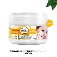 MASCARILLA FACIAL EXFOLIANTE DE LIMÓN Y YOGURT