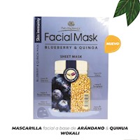 MASCARILLA FACIAL DE ARANDANO Y QUINOA  WOKALI