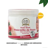 MASCARILLA FACIAL DE ROSAS 20 UNID.