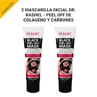 2 Mascarilla facial Dr. Rashel - peel off de colágeno y carbones