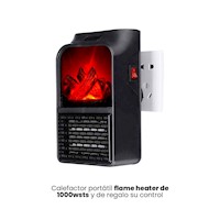 CALEFACTOR PORTÁTIL FLAME HEATER DE 1000WSTS