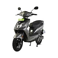 Moto eléctrica marca Okaya, con batería de litio removible LFP de 72V 30AH, color plateado