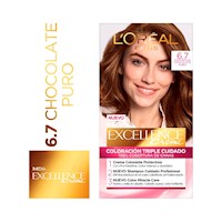 Tinte para Cabello Chocolate Puro 6.7 Excellence Creme