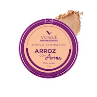 Polvo Compacto de Arroz Vogue Tono Vainilla