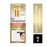 Protector Solar L'Oréal París UV Defender Fluido Invisible FPS 50 40ml