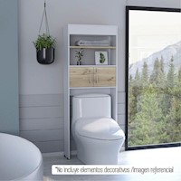 OPTIMIZADOR WC BATH BI-COLOR 2 PUERTAS COLOR: BLANCO / DUNA | MARCA: TUHOME