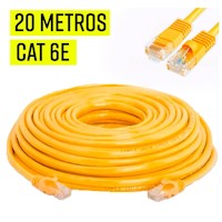 Cable de Red ethernet 20 metros Cat 6e Internet Lan UTP 20m