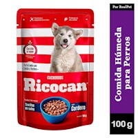 Comida Húmeda de Cachorro Ricocan Cordero 100gr