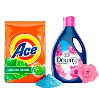 Combo Detergente Ace Limón 4 kg + Downy 2.8L