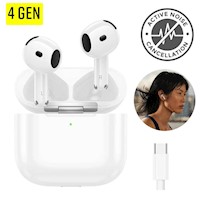 Audífonos con ANC para Iphone Android Tipo Airpods de 4 Generación