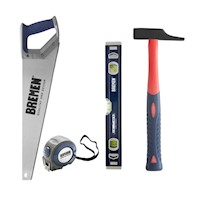 Set de 4 Herramientas para Carpintero Bremen CO-6904-002
