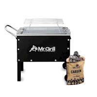 Caja China Mr Grill Chica + Parrilla + Carbón