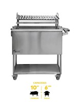 Caja China Mediana Steel Pro con Parrilla de Ángulos en V