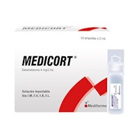 Medicort 4 mg/2 mL Solución Inyectable