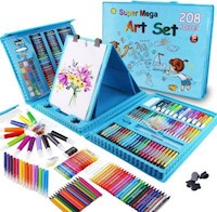 Mega Set de arte Dibujo 208 Pzs para Niños