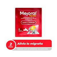 Mejoral Migraña 250 mg + 250 mg + 65 mg Tabletas Recubiertas