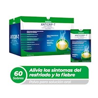Antigrip-T Antigripal 10 mg + 25 mg + 500 mg/5 g Polvo para Solución Oral