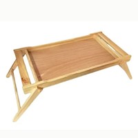 Mesa De Cama madera plegable con bordes en pino