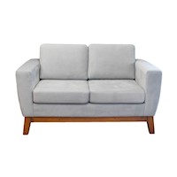 Sofa De 2 Cuerpos Estilo Nordico Pravi Urban Home Modelo Eloy gris
