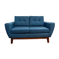Sofa De 2 Cuerpos Estilo Nordico Pravi Urban Home Modelo Eloy azul