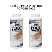 2 Talco para pies Foot Powder 200g