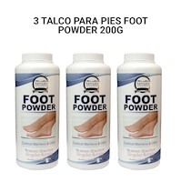 3 Talco para pies Foot Powder 200g