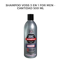 Shampoo Voss 3en1 For Men - Cantidad 500 ml