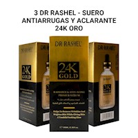 3 Dr Rashel - suero antiarrugas y aclarante 24k oro