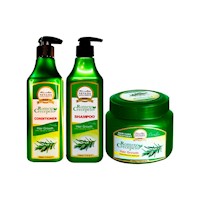 Shampoo y Acondicionador 520ml + Cremero 380Gr Romero Crecepelo