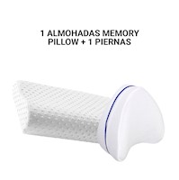 1 ALMOHADAS MEMORY PILLOW + 1 PIERNAS