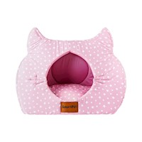 Cama Cubo Meow TU para perros y gatos ( 46cmx29cm) rosado