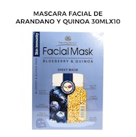 Mascara Facial de Arandano y Quinoa 30mlx10 piezas.