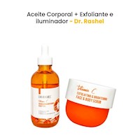 Aceite Corporal + Exfoliante e iluminador Vitamina C - Dr. Rashel