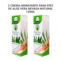 2 Crema hidratante para pies de Aloe Vera Nevada Natural 120ml