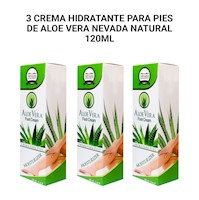 3 Crema hidratante para pies de Aloe Vera Nevada Natural 120ml
