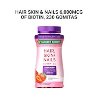 Hair Skin & Nails 6,000mcg of Biotin, 230 Gomitas